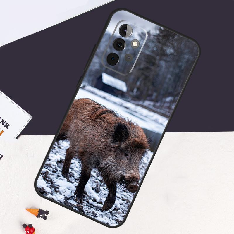 Wild Boar Pig Brown Cover For Samsung Galaxy A54 A34 A14 A52S A12 A22 A32 A52 A72 A13 A33 A53 A50 A51 A71 Case