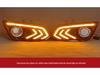LED Daytime Running Lights & Front Fog Light Frame for 15-18 Ford Escort