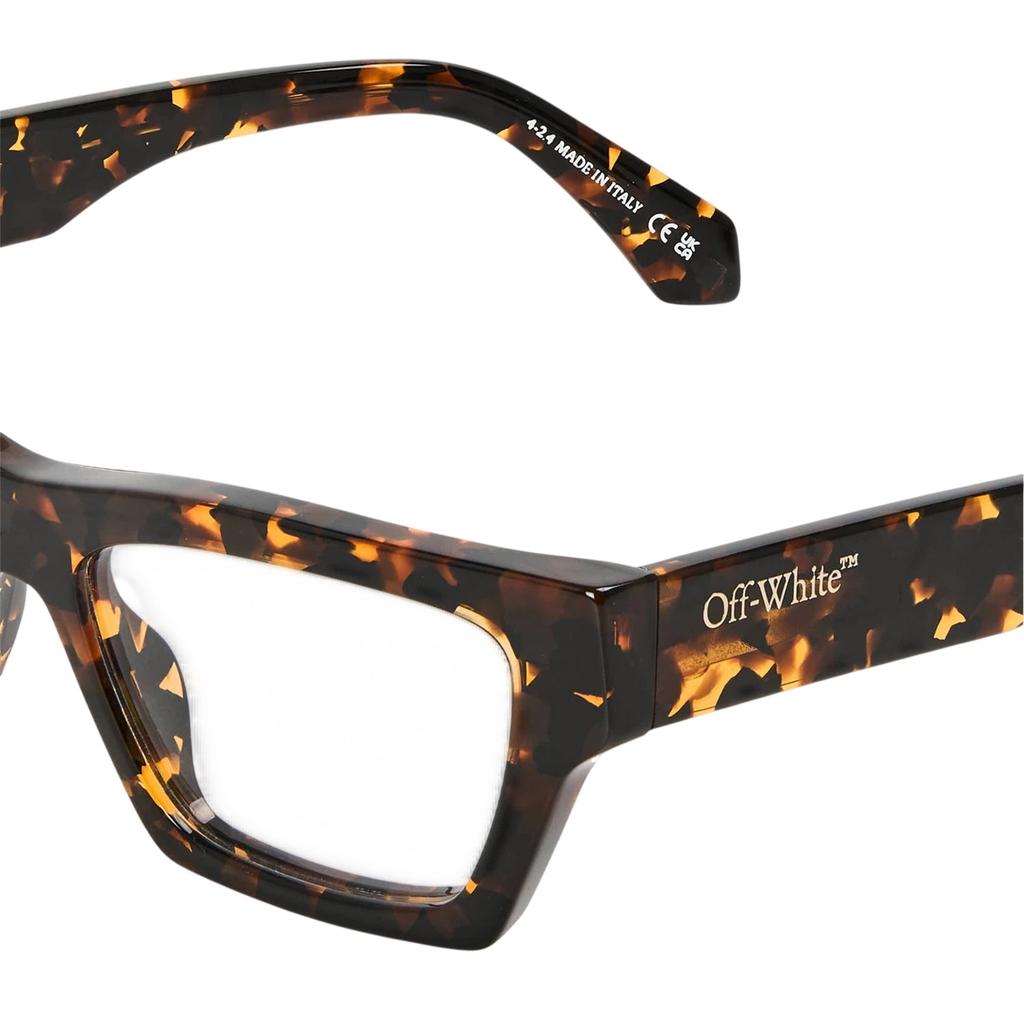 Off White Unisex Adult Style 7x Tortoise Shell Glasses
