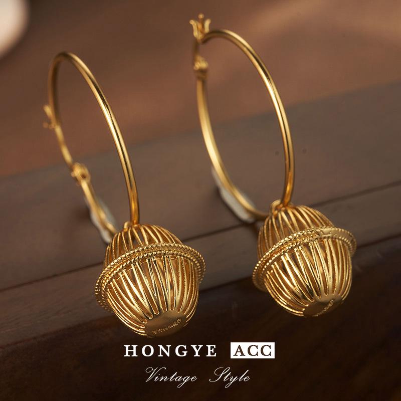 Vintage 925 Silber Hohlohrringe für Damen - Kollektion Frühling 2023