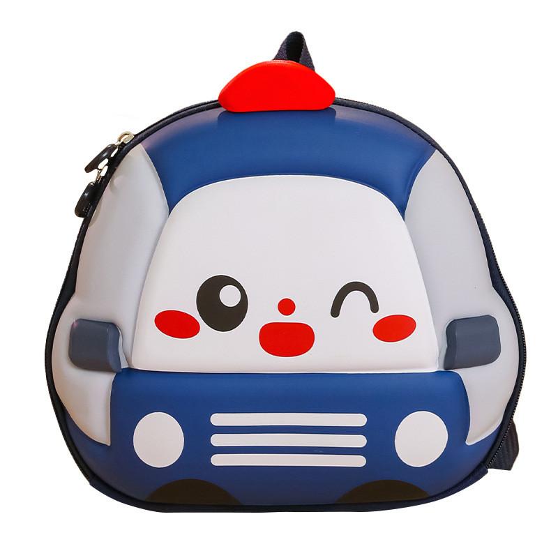 Children Cartoon Hard Shell Backpack With Oxford Fabric And Ergonomic Straps For School Use
