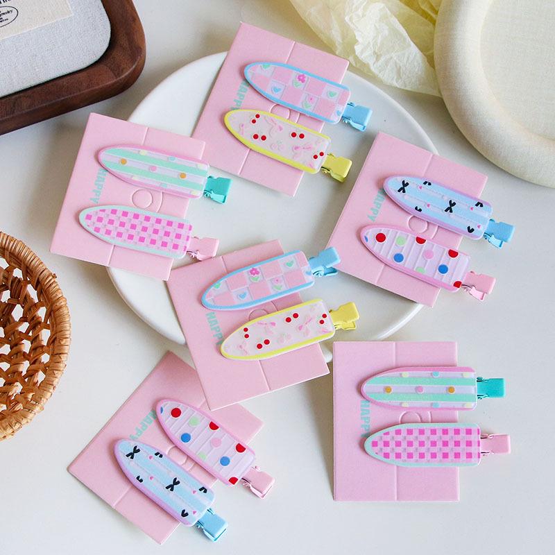 New Polka Dot Dopamine Print Hair Clip - Cute Duckbill Design for Babies and Girls