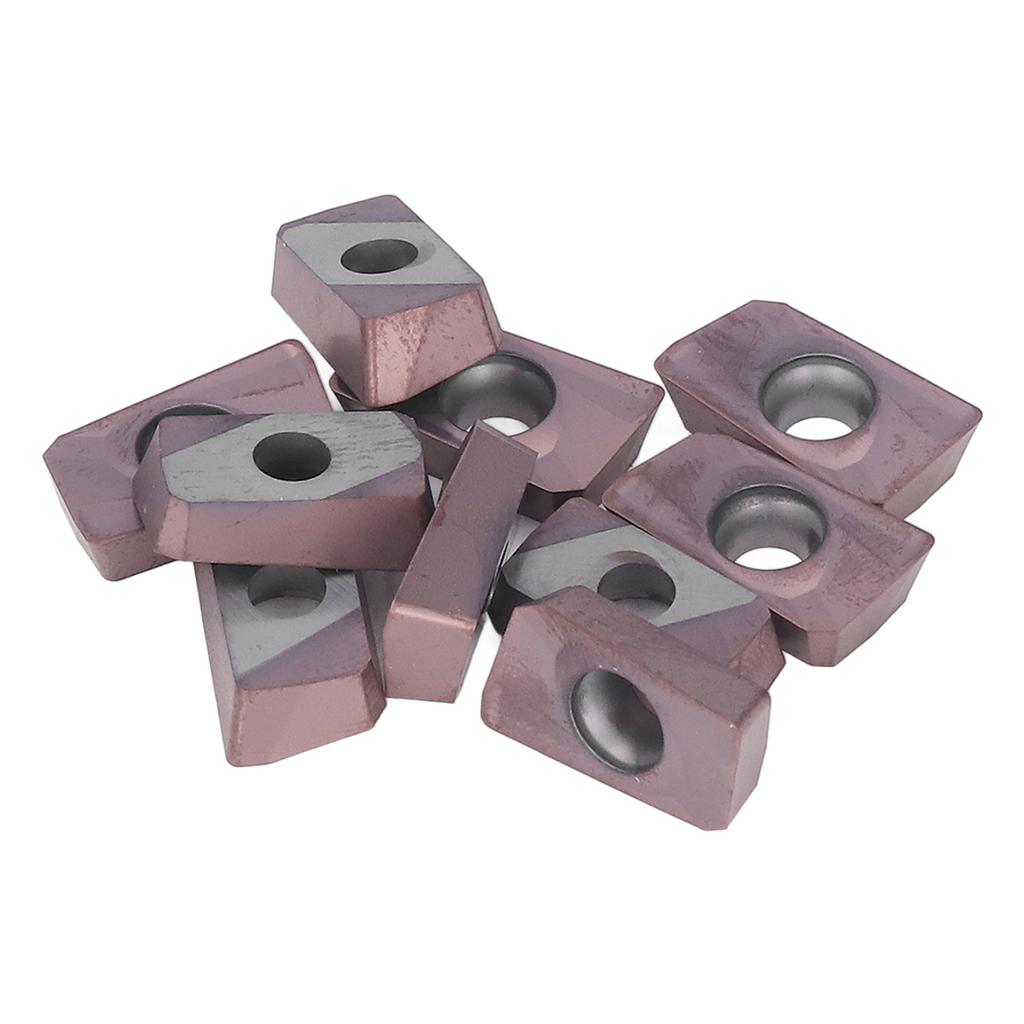 10 Pcs Milling Inserts Indexable Carbide Lathe Cutting Tools Multi Usage CNC Turning Finishing Blades with Storage Box