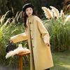 Women's Mid-Length Wool Coat with Doll Collar - 2025 Autumn/Winter Korean Style