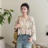 Fashion loose and thin hollow crochet knitted sweater women's new foreign style unique chic cardigan long-sleeved top