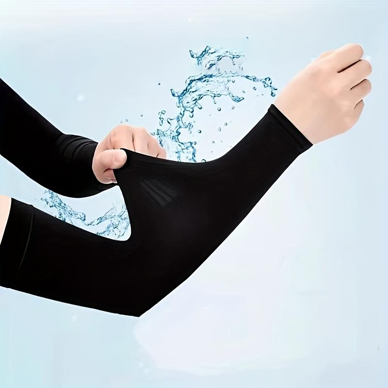 10 Paar Coole Seidenstoff Armschützer Atmungsaktive Sonnenschutz-Ärmel für Unisex Outdoor Radfahren Laufen Angeln und Fahren Cool