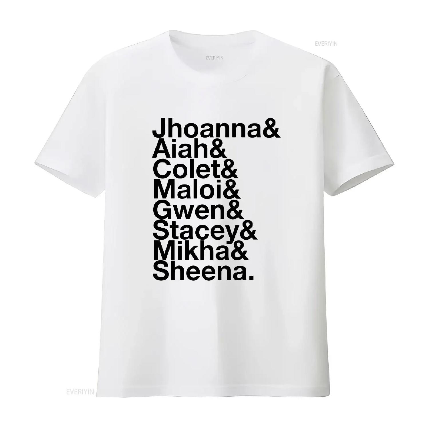 

BINI Ampersand shirt vintage Washed streetwear Stretched Comfortable Stylish homme Top For Everyday Wear Slightly graphic XXXXXL білий