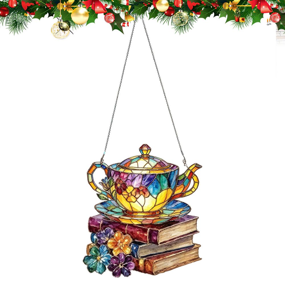 Window Rainbow Maker Acrylic Colorful Decorative Ornament Jigsaw Puzzles Rainbow Maker Pendant For Home Indoor Outdoor Living