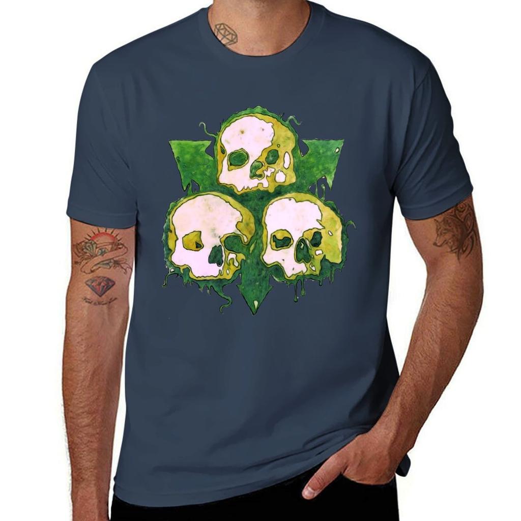 Death Guard Chaos Skulls T-Shirt Short Sleeve Tee for a Boy Essential T Shirt Summer Tops Mens Vintage T Shirts