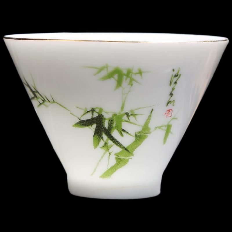 ZISIZ White Porcelain Kung Fu Tea Cup