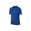 Jordan T Shirts Men's Blue Crew Neck Moderate Straight Fit 833785-477