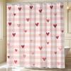 Ein Badezimmer-Duschvorhang, perfekt zum Feiern von Hochzeitstagen und dem Valentinstag, inklusive 12 Haken, Maße 70.