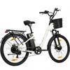 TTGO C2 PRO City Elektrofahrrad, 26-Zoll-Reifen, 250W Motor, 36V18Ah Akku, Geschwindigkeit 25 km/h, Maximale Reichweite 80-120 km, Shimano 7-Gang