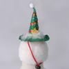 Mini Christmas Pet Costumes Santa Hat Adjustable Soft Santa Hat Comfortable with Lanyard Pet Santa Hat Pet Show
