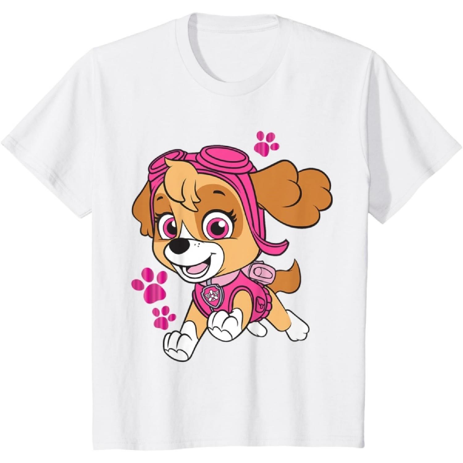 

Детская футболка Щенячий патруль Скай Прыгающая Девочка S белый