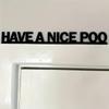 [Humorous Door Sign] 1pc Humorous "Have a Nice Poo" Wooden Door Sign | High-Quality Fake Wood Finish, Easy To Hang, No Battery Needed