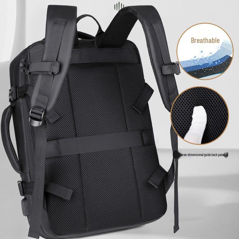 Multifunctional Business Backpack: Expandable, Large Capacity, Lightweight, 16-inch Laptop Compatible