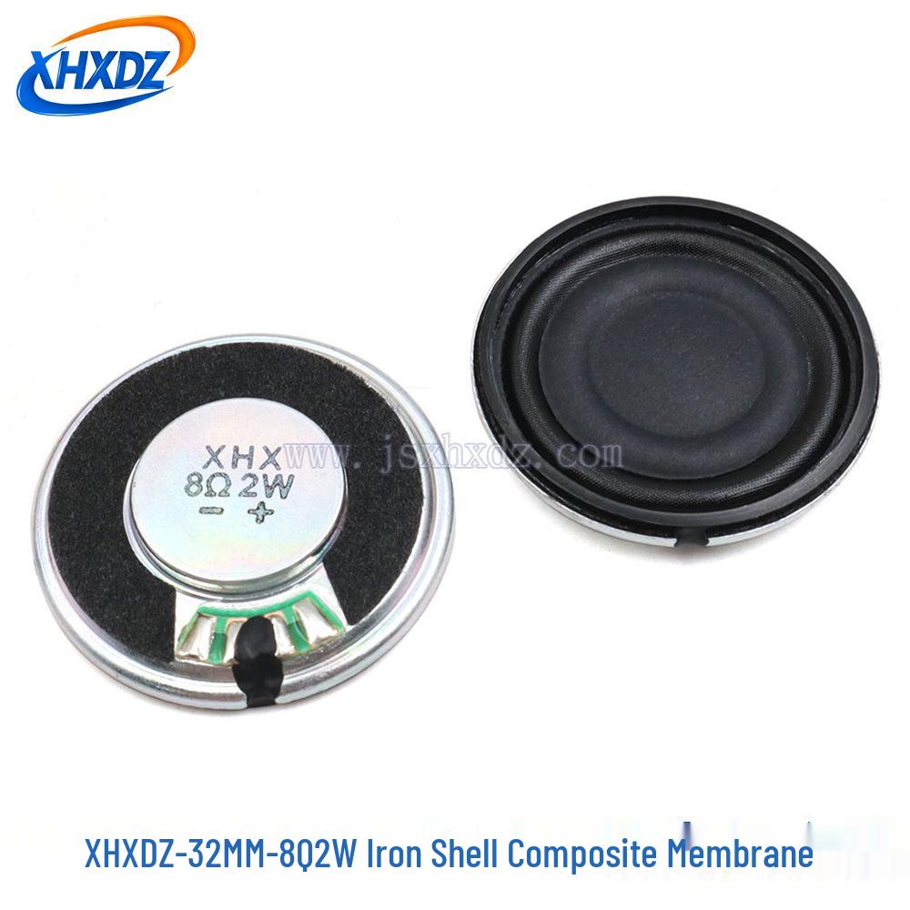 20-40MM 4R 3W 8 Ohm 2W Iron Shell Loudspeaker with Plastic Inner Magnet and Composite Membrane.
