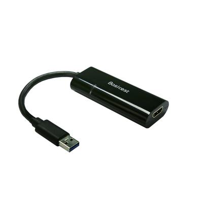 Basicest USB 3.0 To HDMI Graphics Converter Adapter Cable with DisplayLink Chip, Windows 10 Compatible [Compatibility Guaranteed]