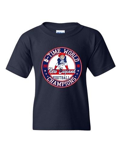 Amazing 5-Time World Champion New England Football DT Youth Kids T-Shirt Tee Unisex T-Shirt M