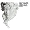 Harz Portrait Relief Skulptur Feen Gesichtsform Wandpflanzer, Mädchen Blumentopf, Wandmontierte Pflanzgefäß Vase für Innen Außen, Kaktus, Kräuter, Luft