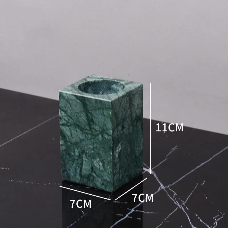 Indian Green Natural Marble Bathroom Accessories Retro Soap Dispenser Soap Dish Toothbrush Holder Tissue Box Bathroom Toiletry