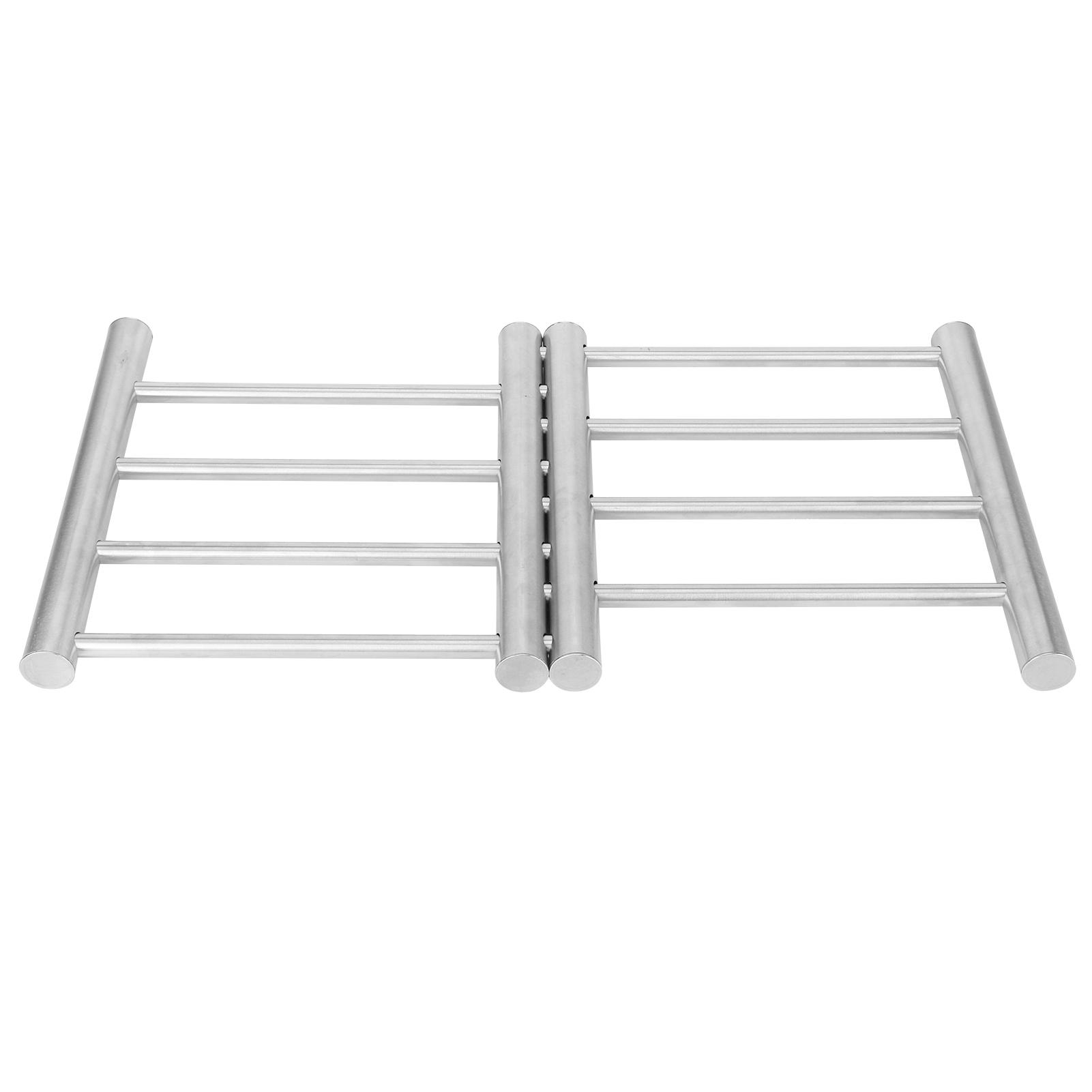 

Stainless Steel Retractable Pot Pad Insulation Mats Heat Resistant Placemat Kitchen Gadget