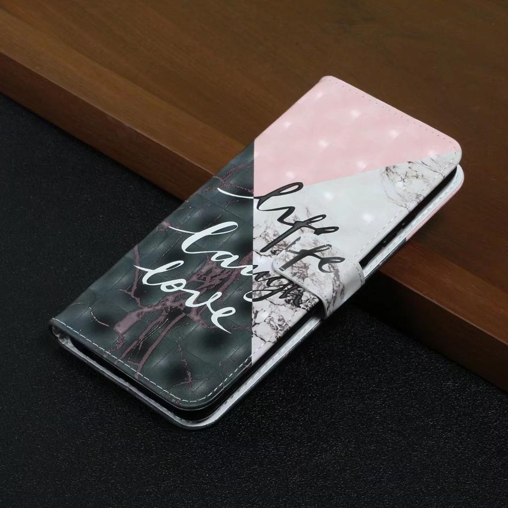 For Realme 12 4G/12+ 5G Case 3D Creative Pattern PU Leather Stand Phone Cover