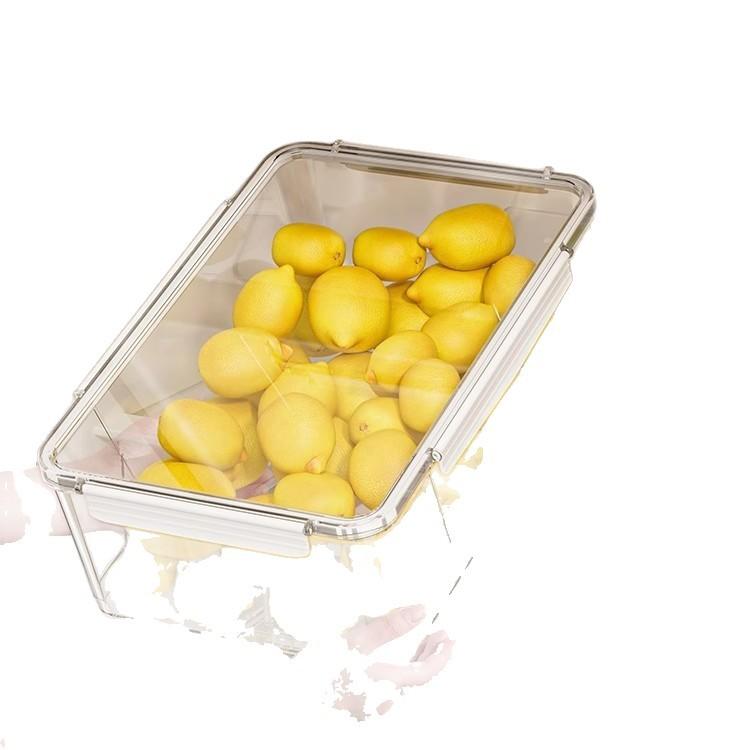 Fresh-keeping Refrigerator Household Rectangular Thickened Sealed Plastic Sealed Fresh-keeping Box Vegetable and Fruit Storage Box