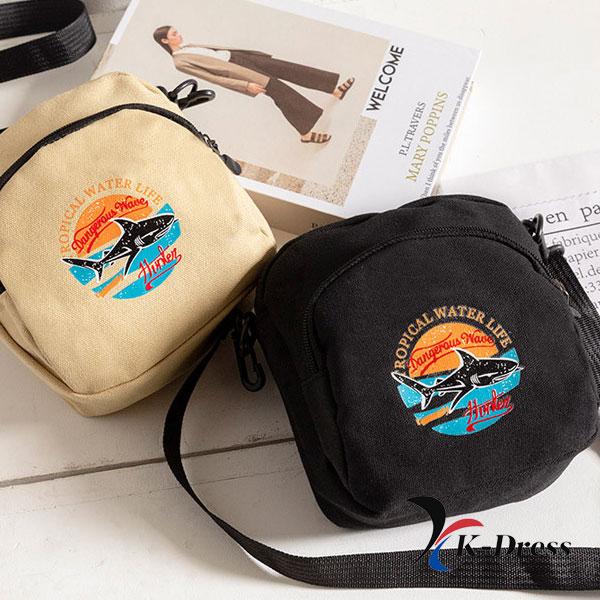 

Міні квадратна сумка через плече Sunshark (4 кольори) 17x15x6cm бежевий