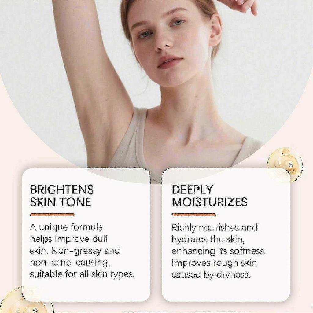 1-3X Die Originale Aufhellende Achselhöhlen-Deo-Creme zur Behandlung dunkler Achselhöhlen, Körpergeruchsentferner für Damen & Herren, Behandlung eingewachsener Haare