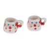 1:12 Dollhouse Miniature Christmas Ceramics Cups & Pot Set Doll Coffee Tea Cup