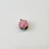 2Pcs Hand Painted Lampwork Glass Flower Bud Beads Vintage Tulip Loose Beads For Diy Bracelet Necklace Phone Chain Jewelry Making