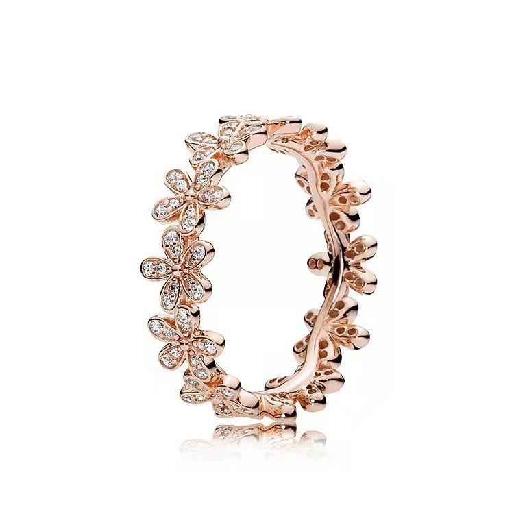 Anillo en forma de V 2026 Love Plata S925 Anillo de Concha, Flor de Cinco Pétalos con Diamantes, Anillo de Estrella de Epoxi.