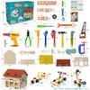 AMYCOOL Assembly Play Tool Tool Educational Teaching Birthday Kindergarten Gift Toy, Carpenter, Boys, Girls, Set, Building, Box, Colorful, Present,