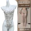 One-piece Erotic Underwear Hot-selling Lace Embroidery Hollow Transparent Sexy Suspender Mesh Temptation