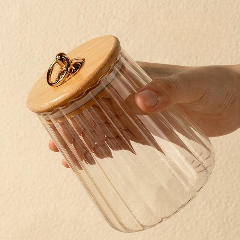 Transparent Coffee Canister Sealed Grain Storage Canister Multipurpose Tea Storage Jar  Food