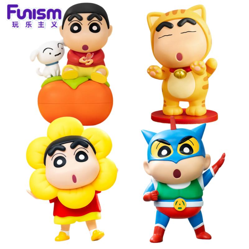 Crayon Shin Chan Figure Creative Desktop Ornament Home Decor Anime Collection Toy Boy's Birthday Surprise Gift