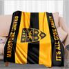 Football Crest Printed Throws Blanket Soft Flannel Blankets for Couch Bed Gifts for Men Women Picnic blanket Christmas gifts