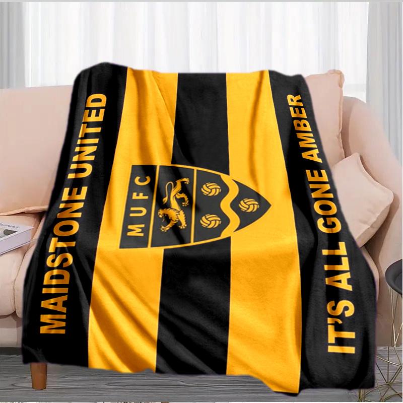 Football Crest Printed Throws Blanket Soft Flannel Blankets for Couch Bed Gifts for Men Women Picnic blanket Christmas gifts