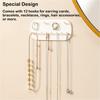Hanging Jewelry Storage Rack Hooks Keys Mount Chains Wall Organizer Bedroom Kitchen Living Room Cabinet Bathroom Closet