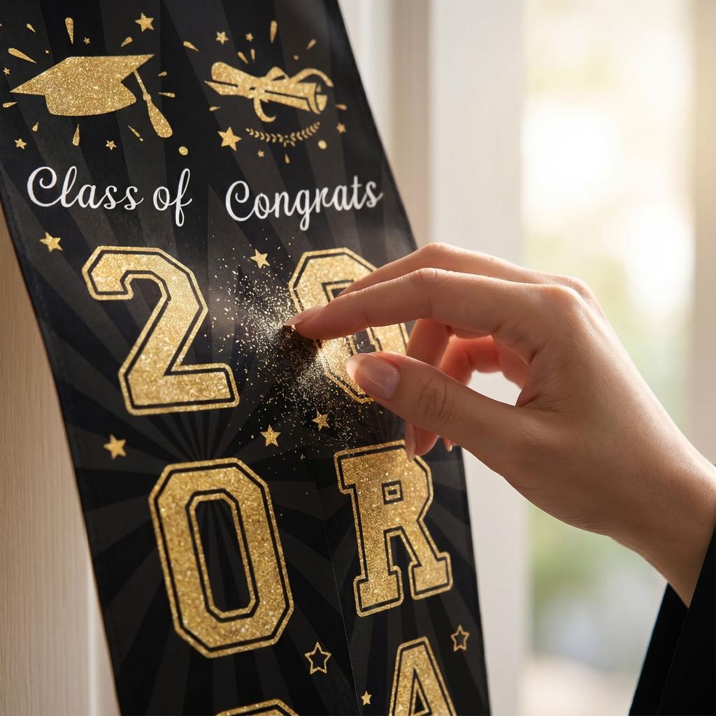 Graduation Class Decoration Door Flag Hanging Flag Graduation Party Decoration Supplies