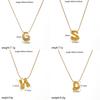 Personalized Gold Stainless Steel Letter Necklace With Diy Name Pendant For Men Women
