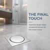 Removable Cover Grate Pedal Bounce Floor Drain Square Shower Drain Durable Floor Drain  Garage