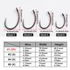 10pcs Carp Fishing Krank Hook EXTRA Extra Wide Gape Reversed Alloy Steel Mirco Barded/Barbless PTFE Coating Size 1 2 4 6