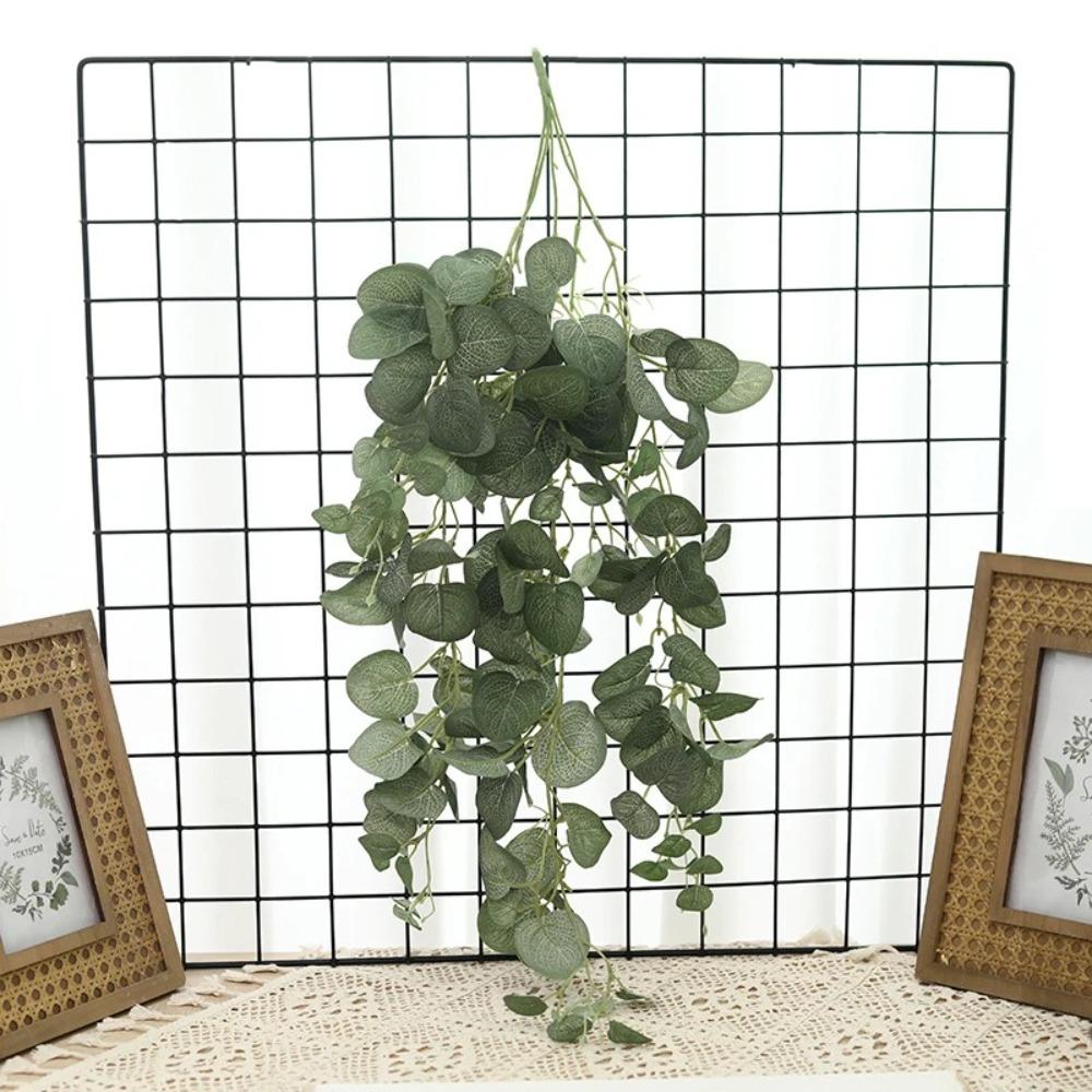 Elegant Artificial Eucalyptus Leaf Vine Real Touch Fake Plants  Outdoor Indoor Garden