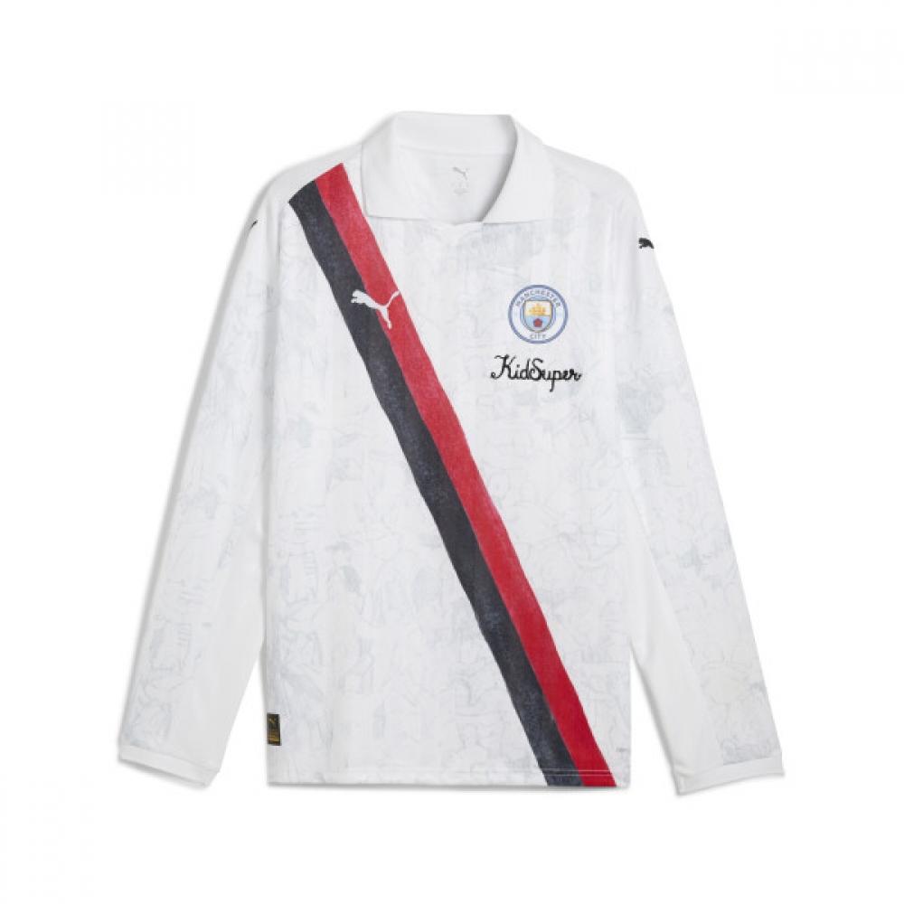 Puma Official Mcfc Long Sleeve Retro Shirt Kidsuper S