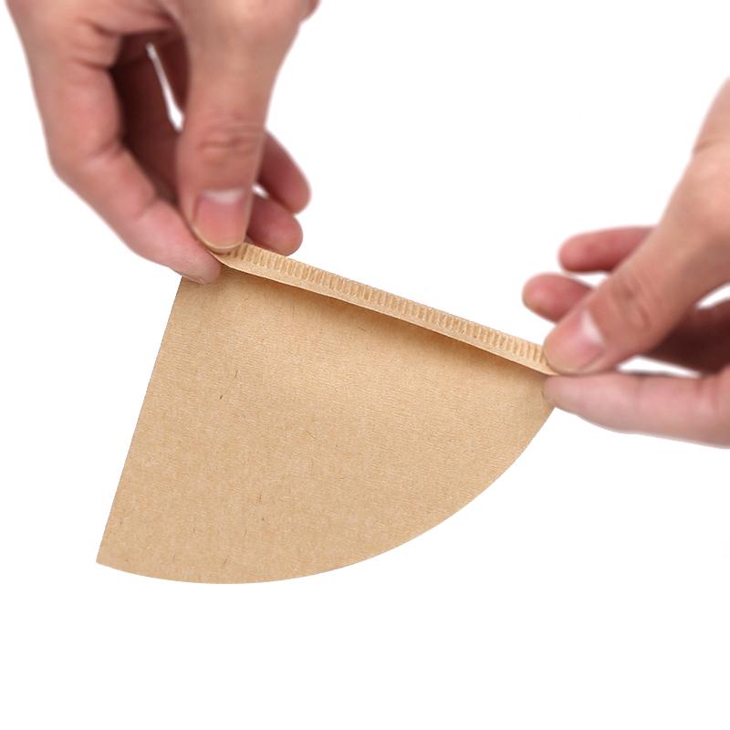 40 Pezzi/Borsa Tazza Filtro Caffè Carta Filtro Caffè Speciale Carte Filtro Caffè Carta Drip Non Sbiancata Foglio Filtro Moka
