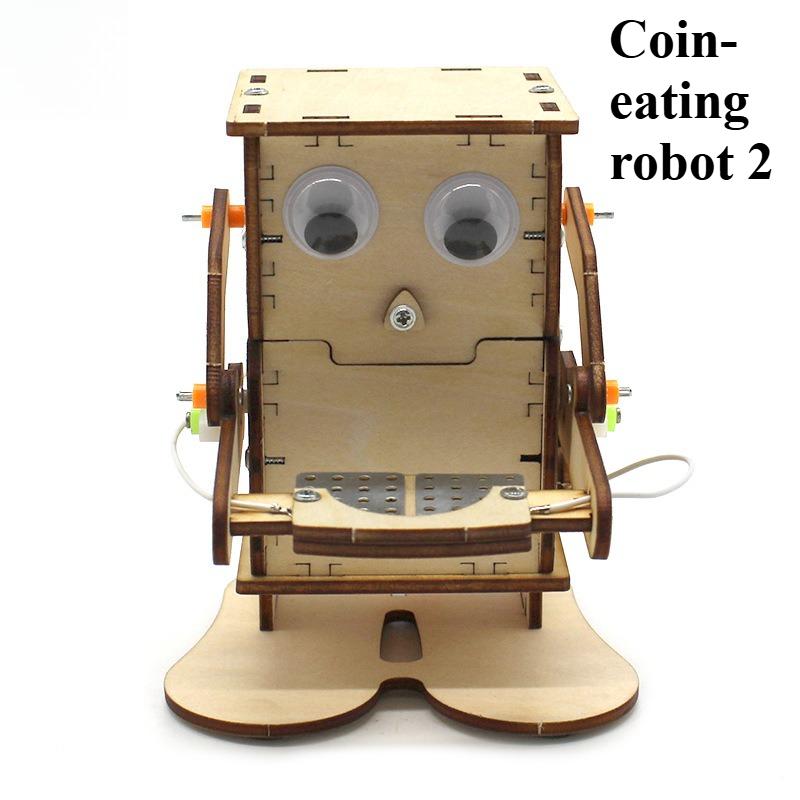 DIY Microscope Excavator fan robot Model Kit - Science And Technology Trend Toy for Small Projects Educational Experiment