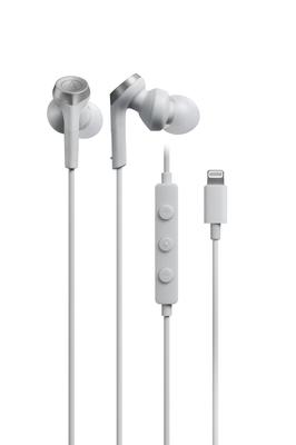 Audio Technica Earphones Wired Lightning with Microphone iPhone Deep Bass White ATH-CKS330Li 1.2m